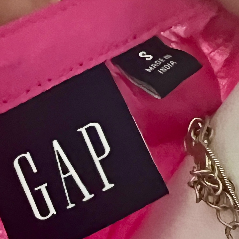 Gap Pink Eyelet Lace Button-Front Midi Dress w/ Slip - Size Small - Picture 7 of 8